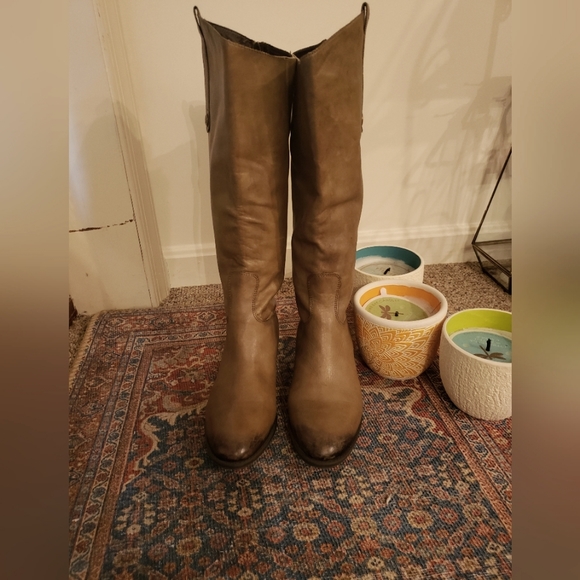 Sam Edelman Grey/Taupe Riding Boots - Picture 1 of 4